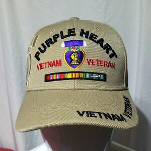 MILITARY VIETNAM VETERAN PURPLE HEART Hat